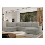 Narożnik MADRITO U - strona lewa - szary, boucle