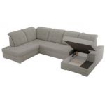 Narożnik MADRITO U - strona lewa - szary, boucle