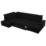 Narożnik MADRITO U - strona lewa - czarny, boucle