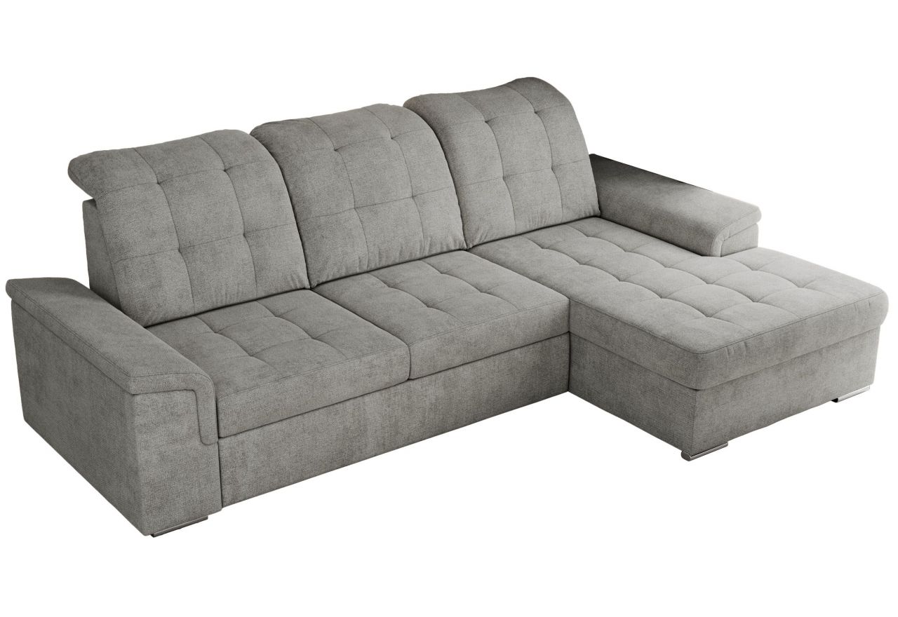 Narożnik MADRITO L - strona prawa - jasnoszary, struktura