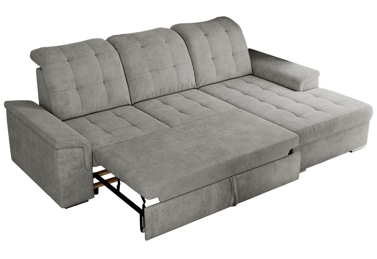 Narożnik MADRITO L - strona prawa - jasnoszary, struktura