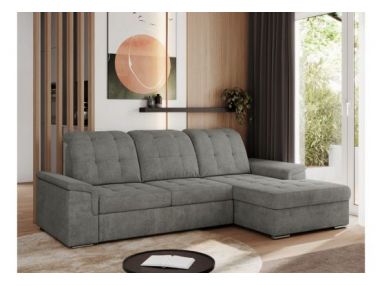 Narożnik MADRITO L - strona prawa - szary, struktura