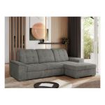 Narożnik MADRITO L - strona prawa - szary, struktura