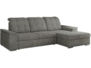 Narożnik MADRITO L - strona prawa - szary, struktura