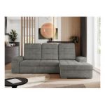 Narożnik MADRITO L - strona prawa - szary, struktura