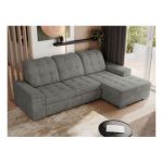 Narożnik MADRITO L - strona prawa - szary, struktura