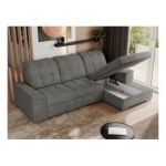 Narożnik MADRITO L - strona prawa - szary, struktura