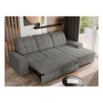 Narożnik MADRITO L - strona prawa - szary, struktura