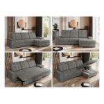 Narożnik MADRITO L - strona prawa - szary, struktura