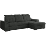 Narożnik MADRITO L - strona prawa - ciemnoszary, struktura