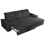 Narożnik MADRITO L - strona prawa - ciemnoszary, struktura