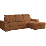 Narożnik MADRITO L - strona prawa - pomarańczowy, struktura