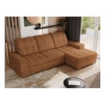 Narożnik MADRITO L - strona prawa - pomarańczowy, struktura