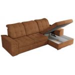 Narożnik MADRITO L - strona prawa - pomarańczowy, struktura