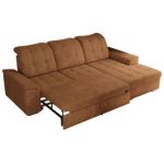 Narożnik MADRITO L - strona prawa - pomarańczowy, struktura