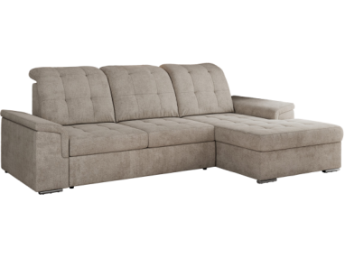 Narożnik MADRITO L - strona prawa - beżowy, struktura