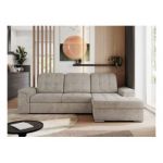 Narożnik MADRITO L - strona prawa - beżowy, struktura