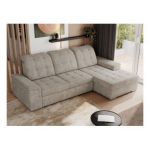 Narożnik MADRITO L - strona prawa - beżowy, struktura