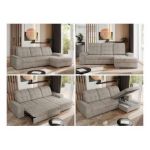 Narożnik MADRITO L - strona prawa - beżowy, struktura