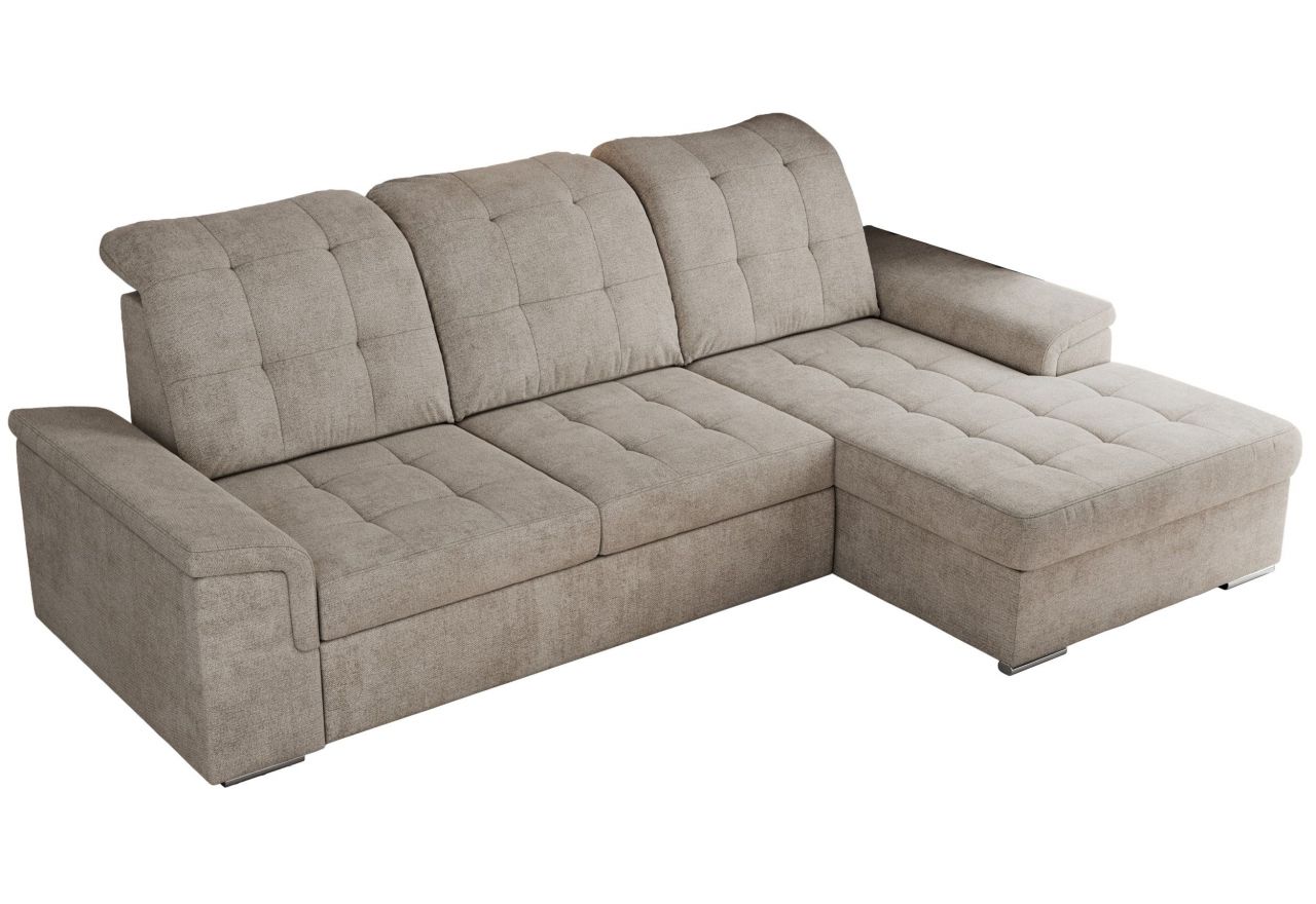 Narożnik MADRITO L - strona prawa - beżowy, struktura