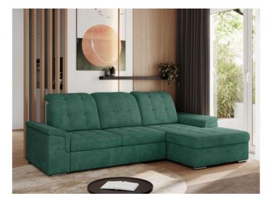 Narożnik MADRITO L - strona prawa - zielony, struktura