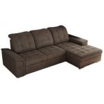 Narożnik MADRITO L - strona prawa - brązowy, welwet