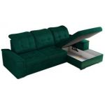 Narożnik MADRITO L - strona prawa - ciemnozielony, welwet