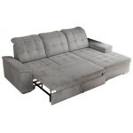 Narożnik MADRITO L - strona prawa - jasnoszary, welwet