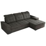 Narożnik MADRITO L - strona prawa - ciemnoszary, welwet