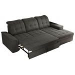 Narożnik MADRITO L - strona prawa - ciemnoszary, welwet