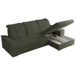 Narożnik MADRITO L - strona prawa - ciemnozielony, boucle