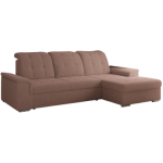 Narożnik MADRITO L - strona prawa - różowy, boucle