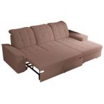 Narożnik MADRITO L - strona prawa - różowy, boucle