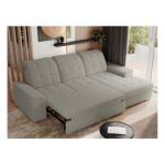 Narożnik MADRITO L - strona prawa - szary, boucle