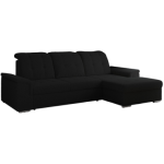 Narożnik MADRITO L - strona prawa - czarny, boucle