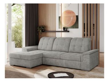 Narożnik MADRITO L - strona lewa - jasnoszary, struktura