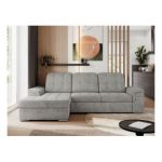 Narożnik MADRITO L - strona lewa - jasnoszary, struktura