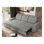 Narożnik MADRITO L - strona lewa - jasnoszary, struktura