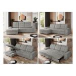 Narożnik MADRITO L - strona lewa - jasnoszary, struktura