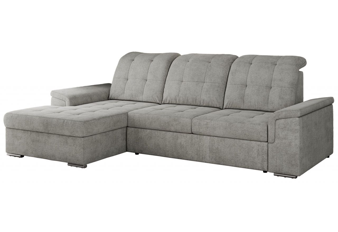 Narożnik MADRITO L - strona lewa - jasnoszary, struktura