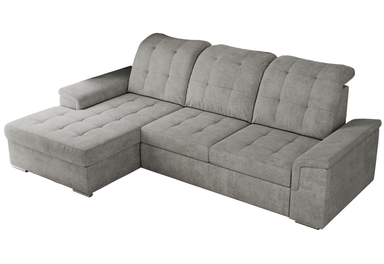 Narożnik MADRITO L - strona lewa - jasnoszary, struktura