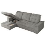 Narożnik MADRITO L - strona lewa - jasnoszary, struktura