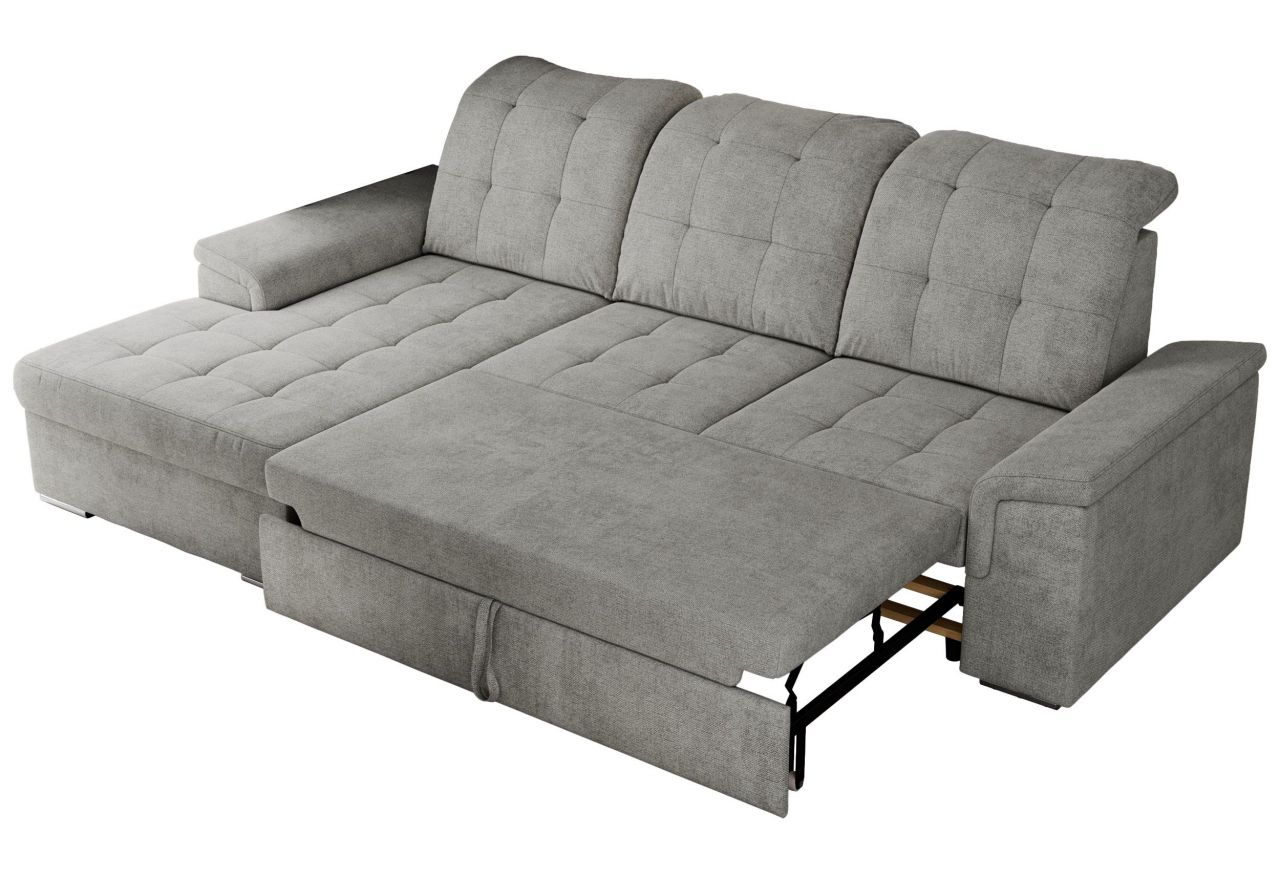 Narożnik MADRITO L - strona lewa - jasnoszary, struktura