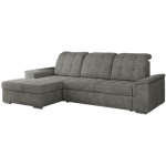 Narożnik MADRITO L - strona lewa - szary, struktura