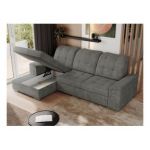 Narożnik MADRITO L - strona lewa - szary, struktura