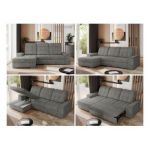 Narożnik MADRITO L - strona lewa - szary, struktura