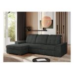 Narożnik MADRITO L - strona lewa - ciemnoszary, struktura