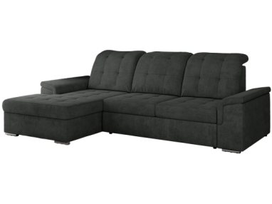 Narożnik MADRITO L - strona lewa - ciemnoszary, struktura