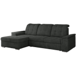 Narożnik MADRITO L - strona lewa - ciemnoszary, struktura