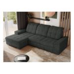 Narożnik MADRITO L - strona lewa - ciemnoszary, struktura